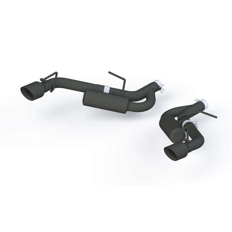 MBRP 16-19 Chevrolet Camaro 2.5in Black Coated Non NPP Axle Back Exhaust System - 4in Dual Wall Tips-tuningsupply.com