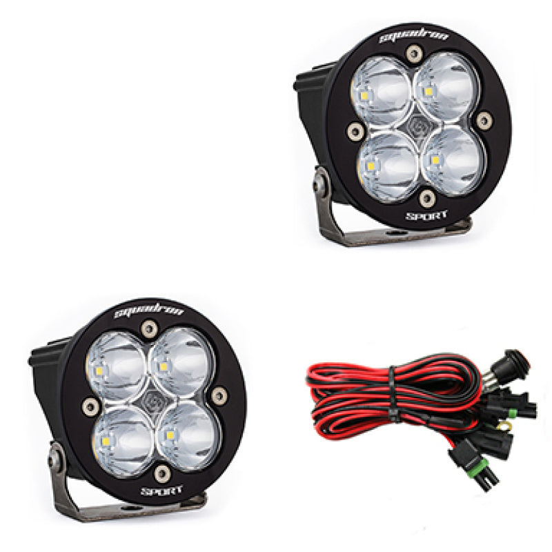 Baja Designs Squadron R Sport LED Spot Pair Light Pods - Clear-tuningsupply.com