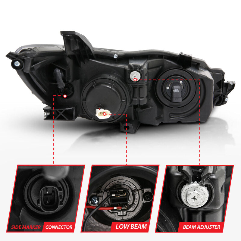 

ANZO 121518 - ANZ121518 - ANZO Projector Headlights With Plank Style Design Black w/Amber 15-16 Toyota Camry (4DR) - Shipped in Europe - Tuningsupply.com
