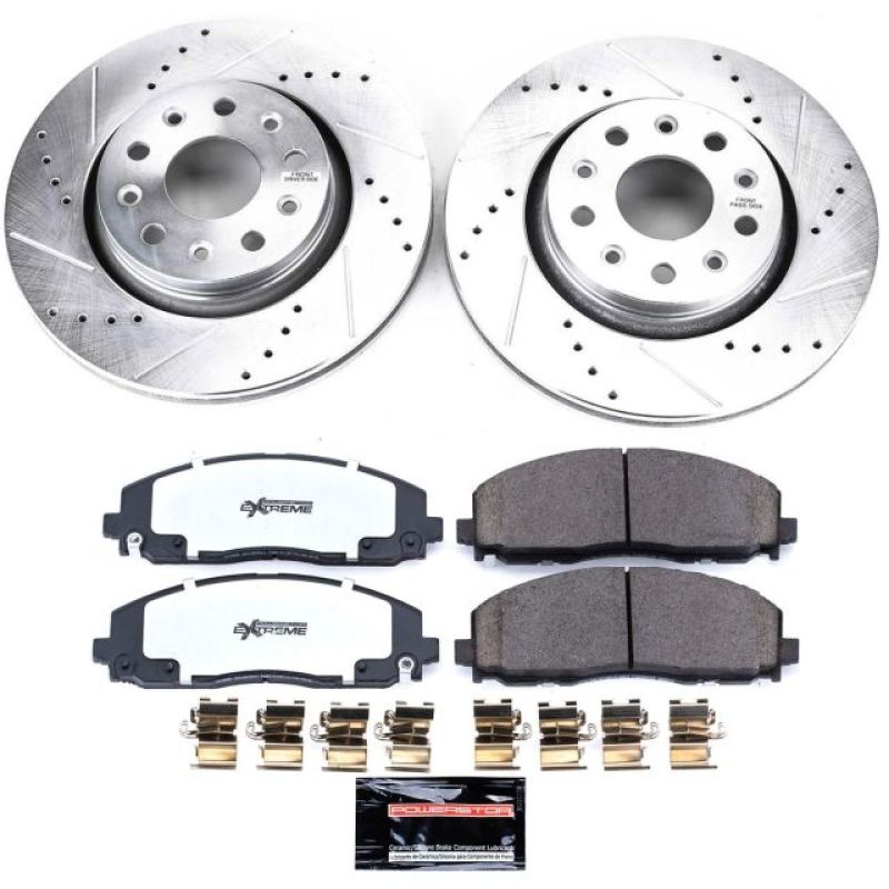 Power Stop 18-19 Jeep Wrangler Front Z36 Truck & Tow Brake Kit-tuningsupply.com