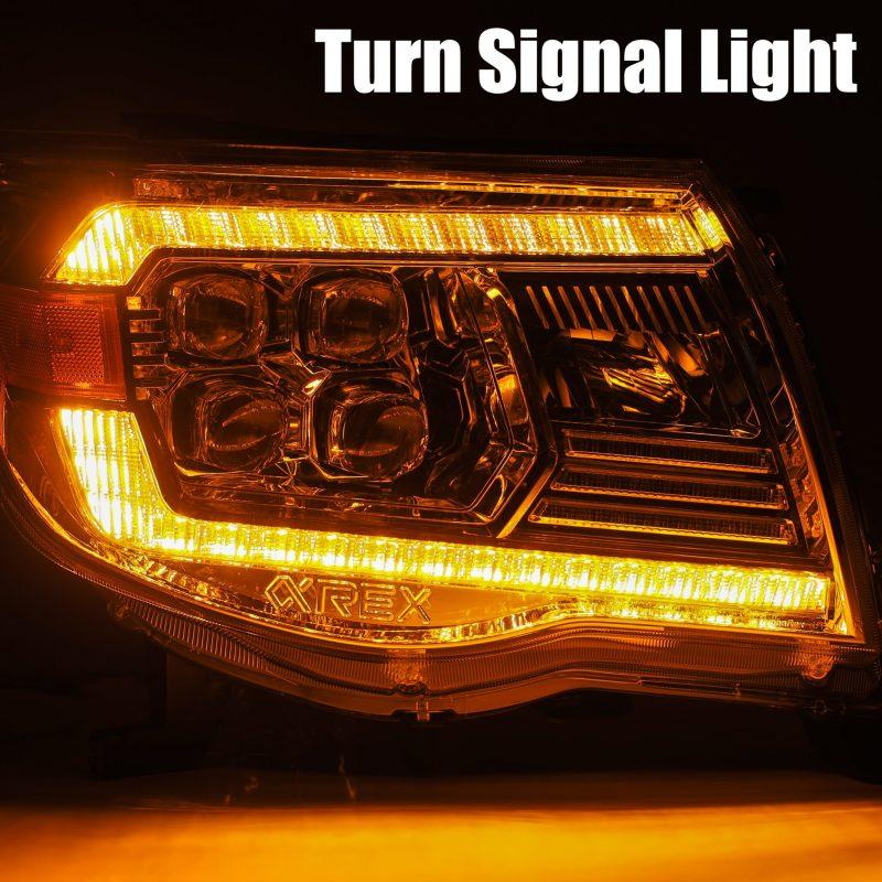 AlphaRex 05-11 Toyota Tacoma NOVA LED Projector Headlights Plank Style Black w/Activation Light/DRL-tuningsupply.com