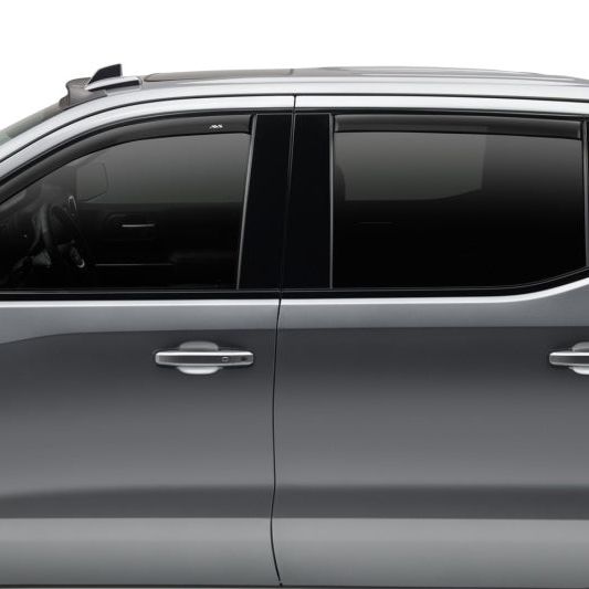 AVS 09-14 Ford F-150 Supercrew Ventvisor Low Profile Window Deflectors 4pc - Matte Black-tuningsupply.com