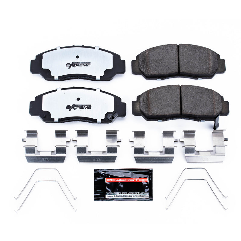 Power Stop 06-15 Honda Civic Front Z26 Street Brake Pad w/Hardware-tuningsupply.com