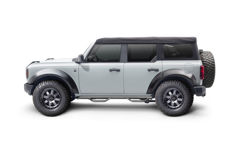 

N-Fab  - NFBF2172B-TX - N-Fab Nerf Step 2021 Ford Bronco (4 Door) - Tex. Black - SRW - 3in - Shipped in Europe - Tuningsupply.com
