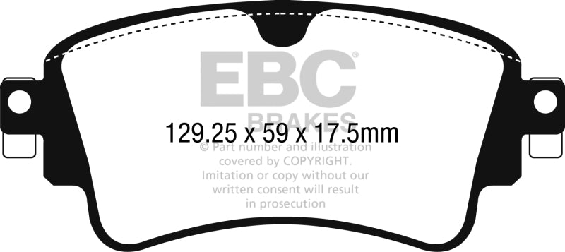 

EBC UD1898 - EBCUD1898 - EBC 2018+ Audi A4 Allroad Quattro 2.0L Turbo Ultimax2 Rear Brake Pads - Shipped in Europe - Tuningsupply.com
