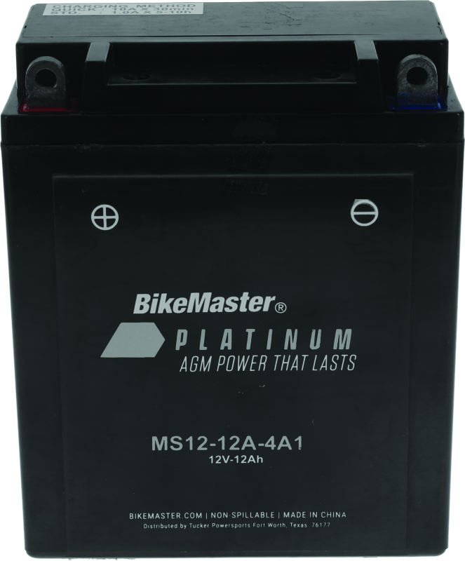 BikeMaster AGM Battery - MS12-12A-4A1-tuningsupply.com