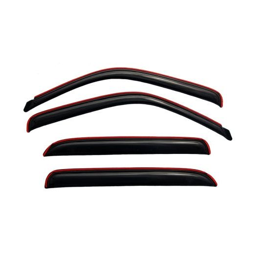 AVS 02-06 Cadillac Escalade EXT Ventvisor In-Channel Front & Rear Window Deflectors 4pc - Smoke-tuningsupply.com