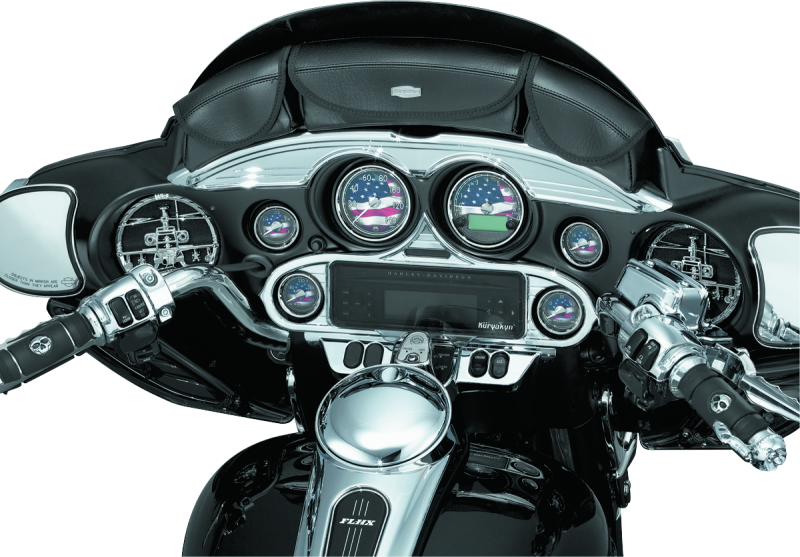 Kuryakyn Stereo Accent 96-13 FL Touring Models Chrome-tuningsupply.com