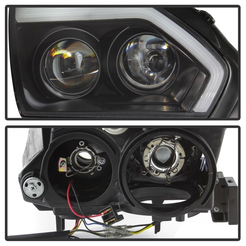 Spyder Nissan GTR R35 09-14 - Projector Headlights - DRL LED - Black-Headlights-SPYDER-SPY5085696-SMINKpower Performance Parts