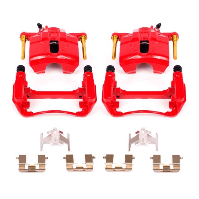 Power Stop 97-99 Acura CL Front Red Calipers w/Brackets - Pair-tuningsupply.com