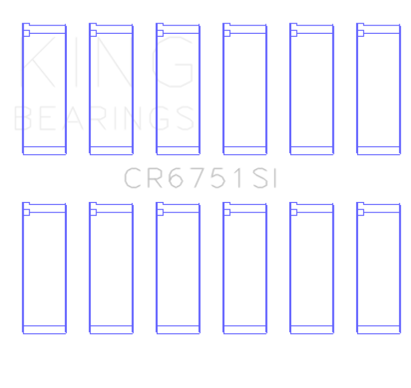 
  

King Engine Bearings GCR6751SI - KINGCR6751SI - King Engine Bearings 97-07 Ford 2.5L/2.9L/3.0L (Size STD) Rod Bearing Set - Shipped in Europe - Tuningsupply.com

