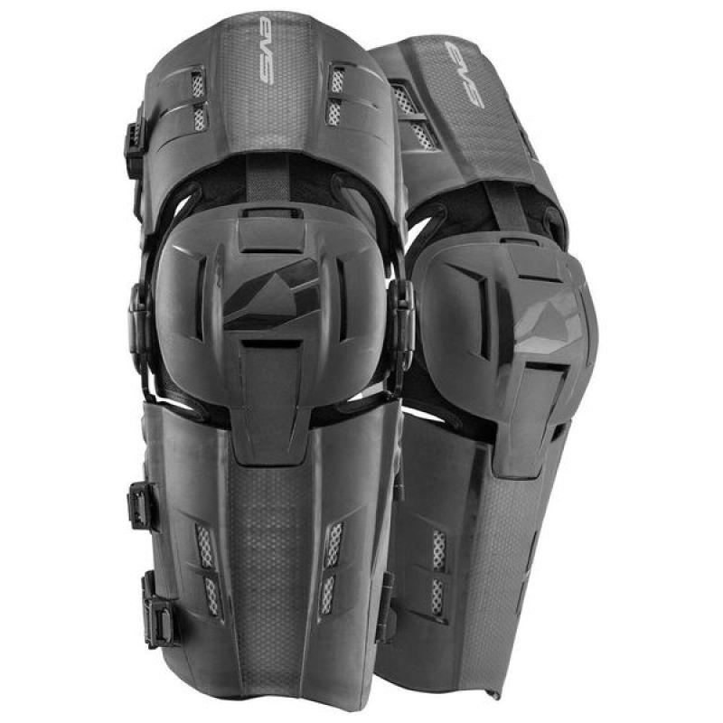 EVS RS9 Knee Brace Black Pair - Large-tuningsupply.com