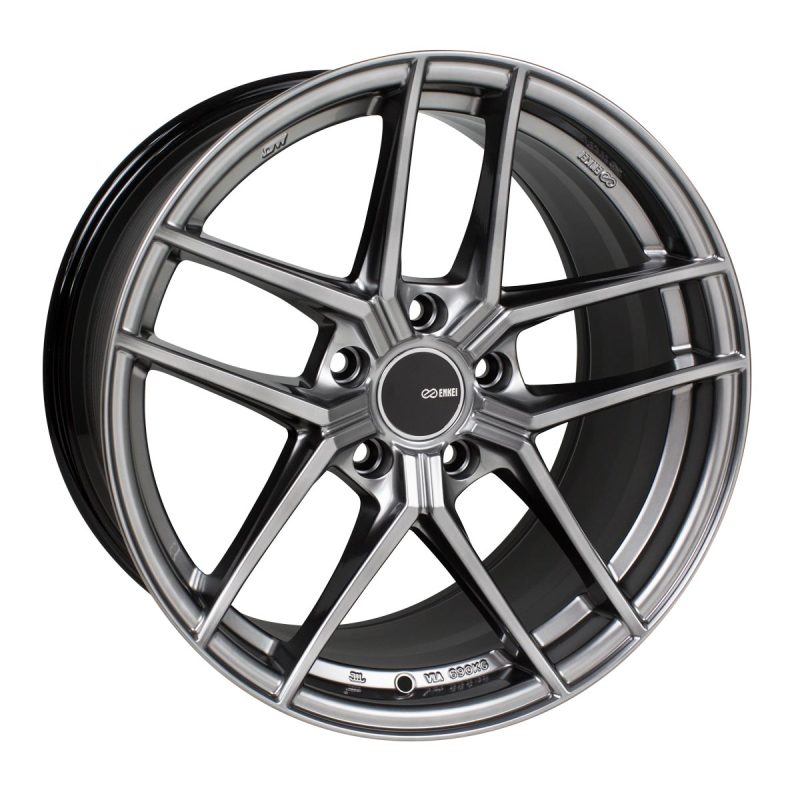 Enkei TY5 19x8.5 5x114.3 35mm Offset 72.6mm Bore Hyper Silver Wheel-tuningsupply.com