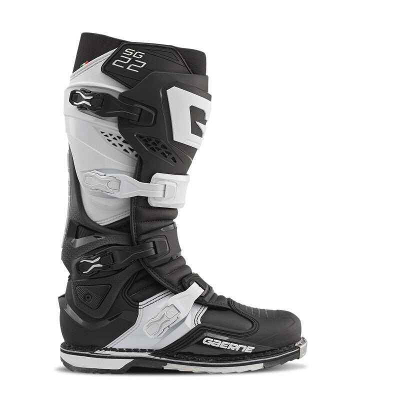 Gaerne SG22 Boot Black/White Size - 10-tuningsupply.com