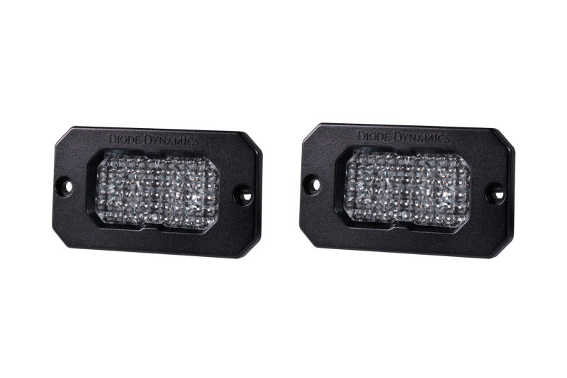 Diode Dynamics Stage Series 2 In LED Pod Sport - White Flood Flush RBL (Pair)-tuningsupply.com