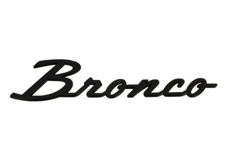 

Ford Racing M-1447-BSGS - FRPM-1447-BSGS - Ford Racing 21-24 Bronco Classic Script Fender Badge Kit - Gloss Black - Shipped in Europe - Tuningsupply.com
