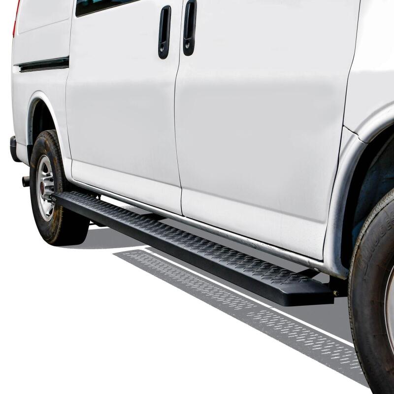 

Westin 27-81005 - WES27-81005 - Westin Ford Transit Van 150/250/350 (46in Driver & 97in. Pass) Grate Steps Running Boards - Tex. Blk - Shipped in Europe - Tuningsupply.com
