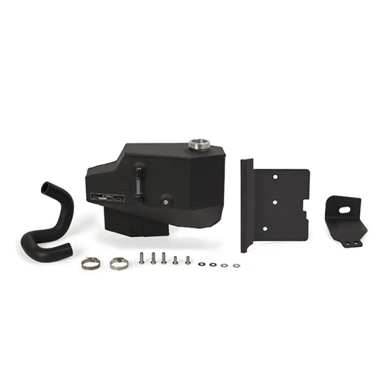 Mishimoto 08-10 Ford 6.4L Powerstroke Aluminum Degas Tank - Micro-Wrinkle Black-tuningsupply.com