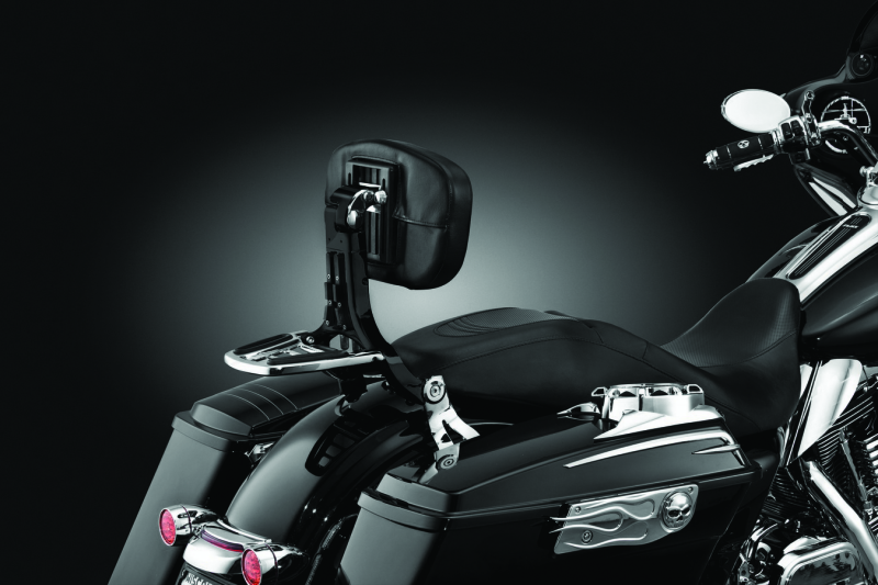 Kuryakyn Multi-Purpose Backrest Black & Chrome-tuningsupply.com