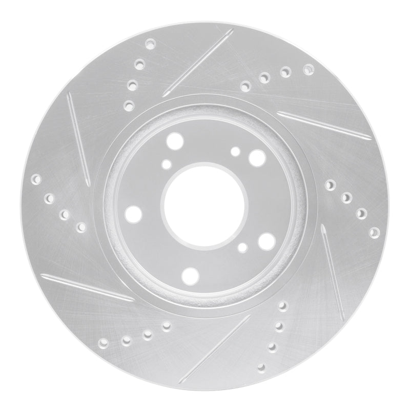 

R1 Concepts 631-59061R - RNC631-59061R - R1 16-25 Honda Civic Hatchback Front Right Drilled & Slotted Silver Brake Rotor - Shipped in Europe - Tuningsupply.com
