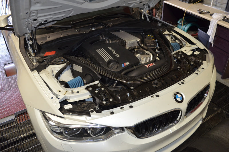 Injen 2015 M3/M4 3.0L Twin Turbo Polished Short Ram 2pc. Intake System w/ MR Technology-tuningsupply.com