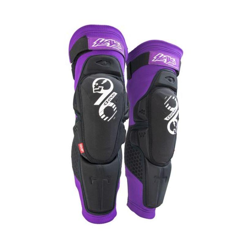 EVS Slayco96 Knee Guard Pair Purple/Black - Small/Medium-tuningsupply.com