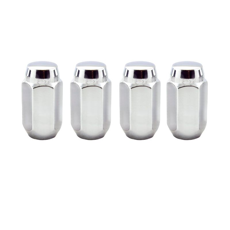 McGard Hex Lug Nut (Cone Seat) M14X1.5 / 22mm Hex / 1.635in. Length (4-Pack) - Chrome-tuningsupply.com