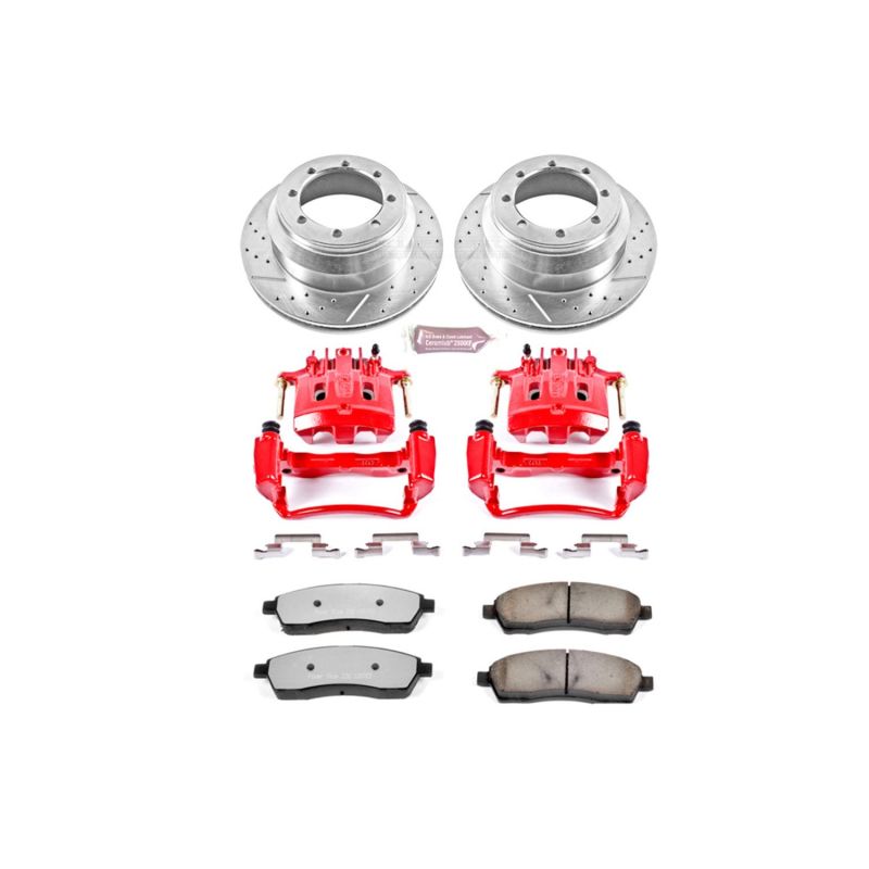 

PowerStop KC1889A-36 - PSBKC1889A-36 - Power Stop 00-04 Ford F-350 Super Duty Rear Z36 Truck&Tow Kit w/Cals - Shipped in Europe - Tuningsupply.com
