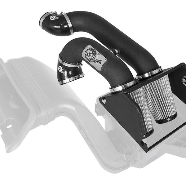 aFe MagnumFORCE 2XP Intake w/3.5in Black Steel Housing Pro DRY S Filter 2017 Ford F-150 V6-3.5L (tt)-tuningsupply.com