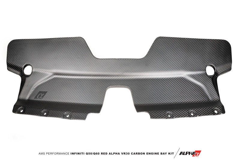 AMS Performance Infiniti 17+ Q60 / 16+ Q50 3.0TT Alpha Matte Carbon Front Duct-tuningsupply.com