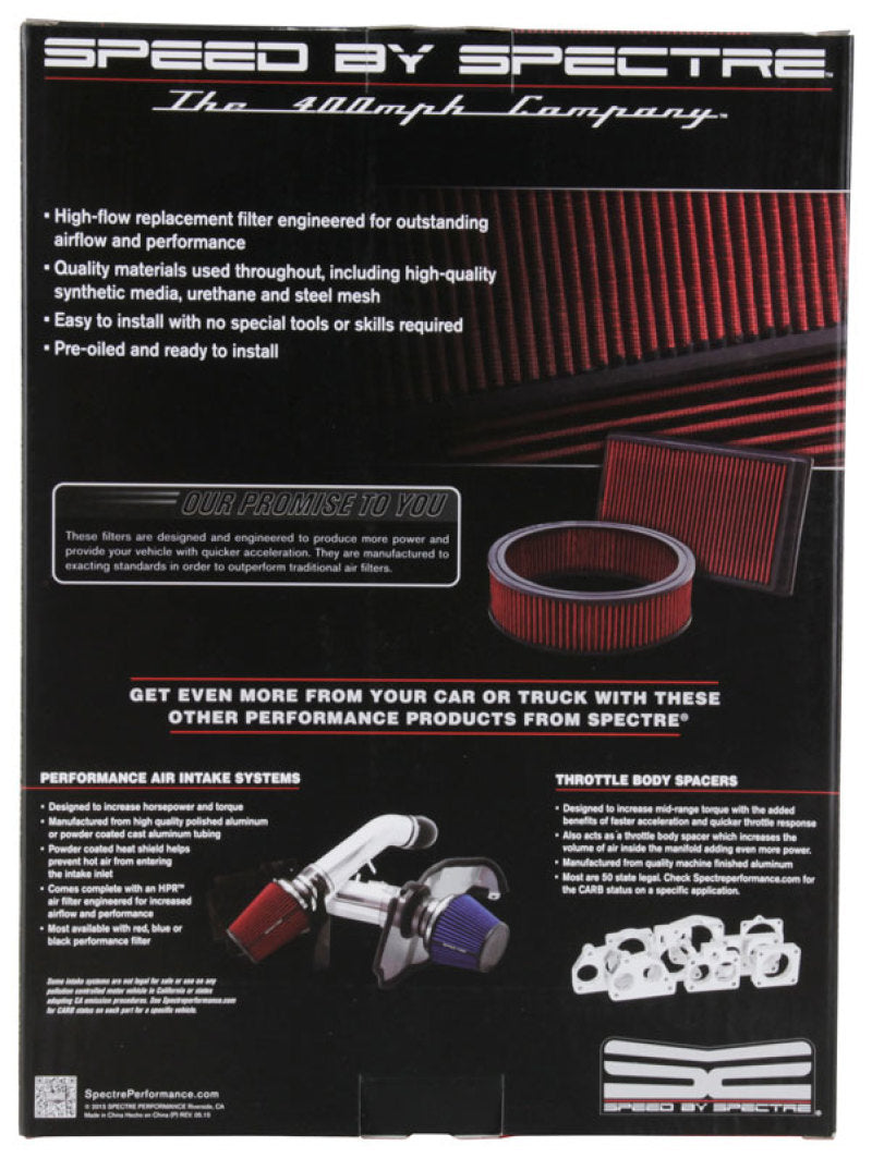 

Spectre HPR9401 - SPEHPR9401 - Spectre 18-19 Dodge Ram 1500 5.7L V8 F/I Replacement Panel Air Filter - Shipped in Europe - Tuningsupply.com
