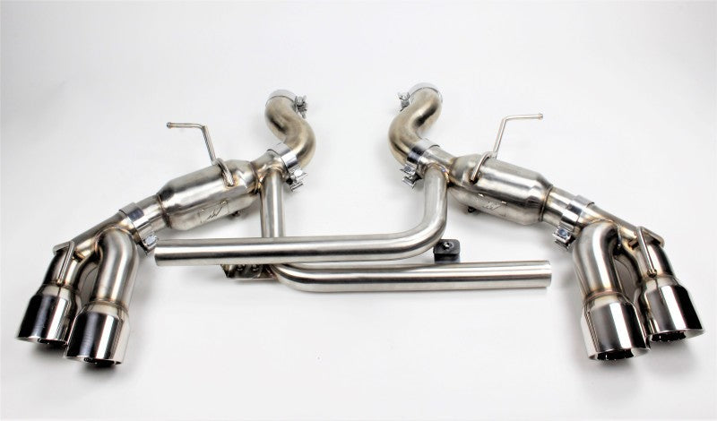 Mishimoto 2016+ Chevrolet Camaro SS Quad-Tip Pro Axle-Back Exhaust w/ Polished Tips-tuningsupply.com