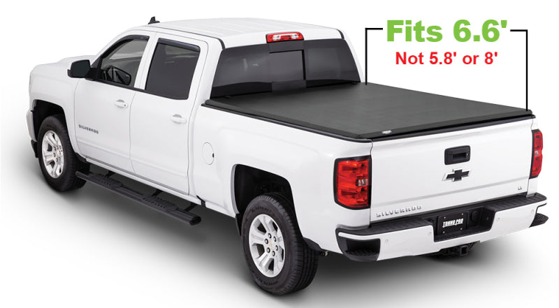 

Tonno Pro  - TNP42-108 - Tonno Pro 14-19 Chevy Silverado 1500 6.6ft Fleetside Tonno Fold Tri-Fold Tonneau Cover - Shipped in Europe - Tuningsupply.com
