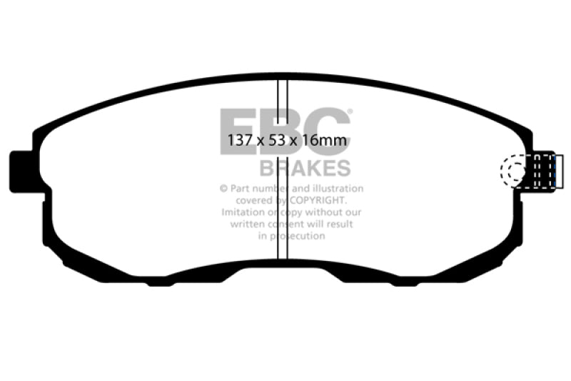 

EBC DP21636 - EBCDP21636 - EBC 02-03 Infiniti G20 2.0 Greenstuff Front Brake Pads - Shipped in Europe - Tuningsupply.com
