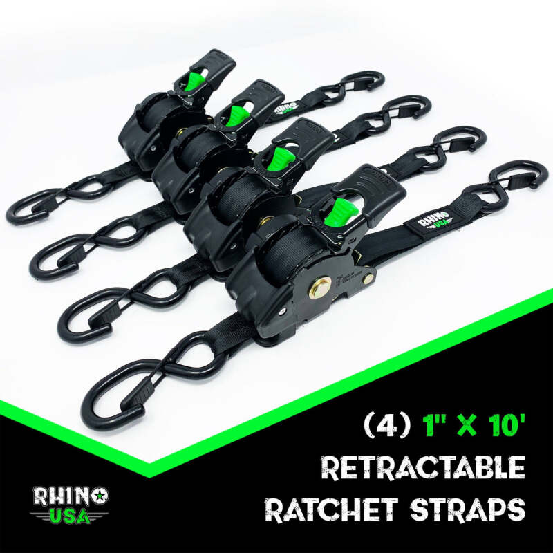 
  

Rhino USA TD-RSRE1X10-BLU - RSATD-RSRE1X10-BLU - Rhino USA Retractable Ratchet Straps (4Pk 1Inx10Ft) (Blue) - Shipped in Europe - Tuningsupply.com

