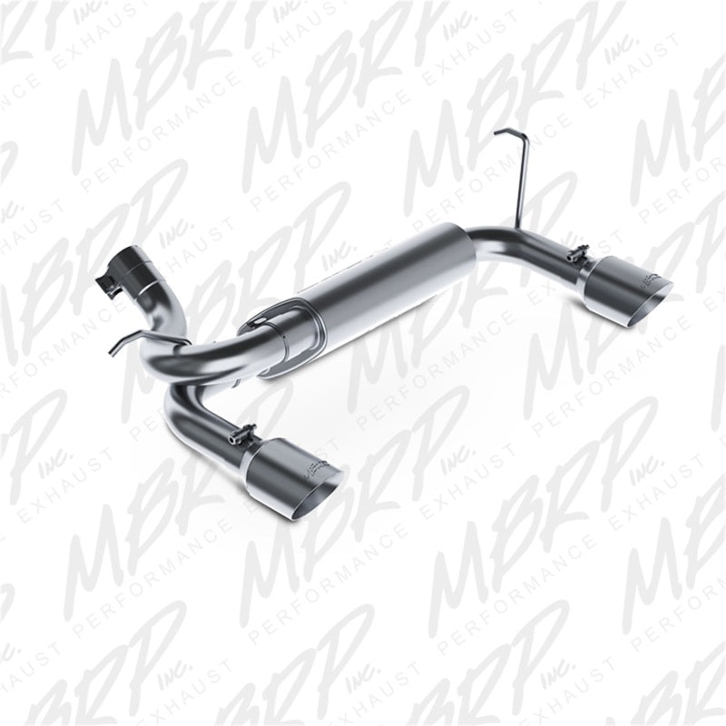 MBRP 07-14 Jeep Wrangler/Rubicon 3.6L/3.8L V6 Axle-Back Dual Rear Exit T409 Performance Exhuast Sys-tuningsupply.com