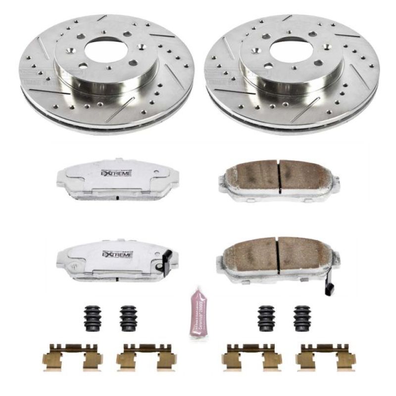 

PowerStop K692-26 - PSBK692-26 - Power Stop 94-01 Acura Integra Front Z26 Street Warrior Brake Kit - Shipped in Europe - Tuningsupply.com
