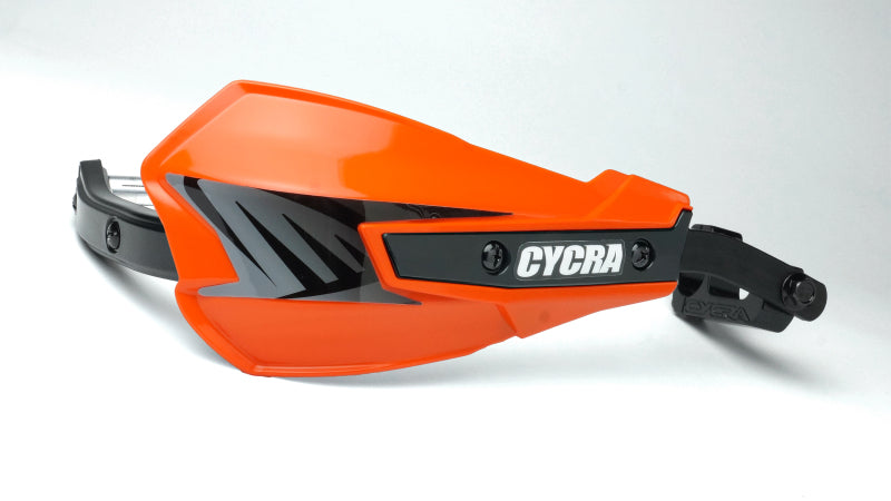 Cycra Vortex Hand Guard/w Universal U-Clamps - Orange-tuningsupply.com