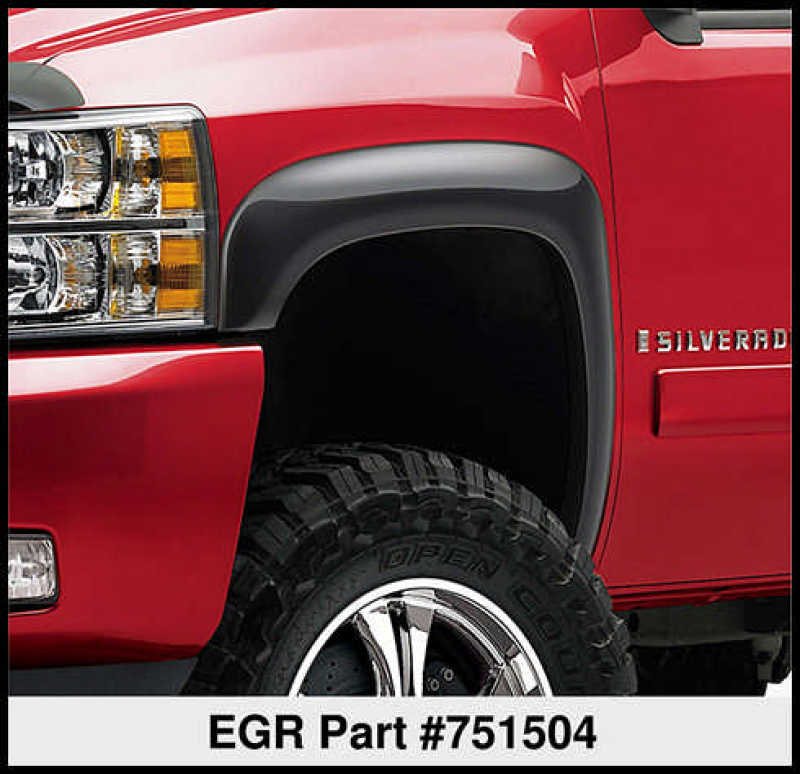 

EGR  - EGR751504 - EGR 07-13 Chev Silverado 6-8ft Bed Rugged Look Fender Flares - Set (751504) - Shipped in Europe - Tuningsupply.com
