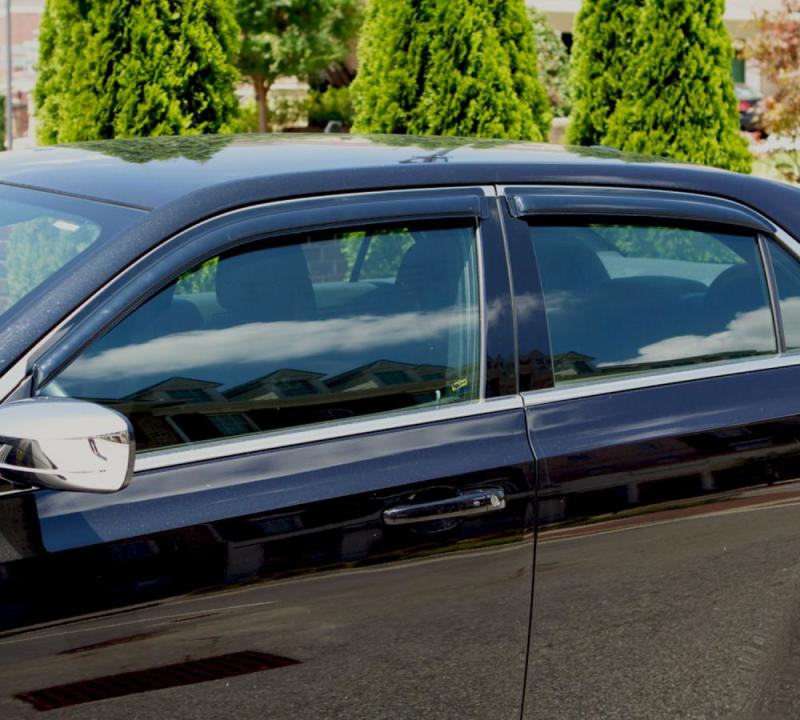 AVS 15-18 Nissan Murano Ventvisor Outside Mount Window Deflectors 4pc - Smoke-tuningsupply.com