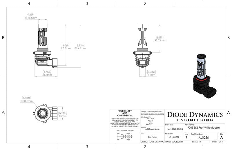 Diode Dynamics 9005/9011/H10 White SL2 Pro LED Bulbs (pair)-tuningsupply.com