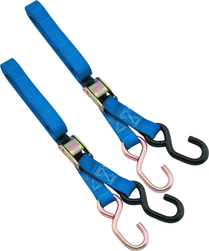 BikeMaster Tiedown 1in - Blue-tuningsupply.com