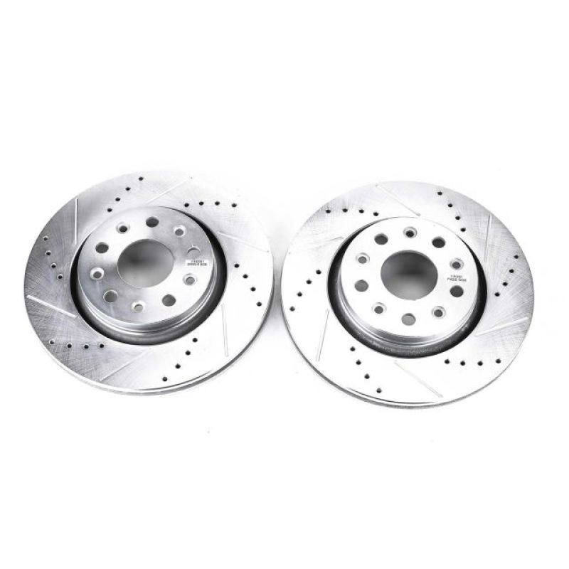 Power Stop 18-19 Jeep Wrangler Front Evolution Drilled & Slotted Rotors - Pair-tuningsupply.com