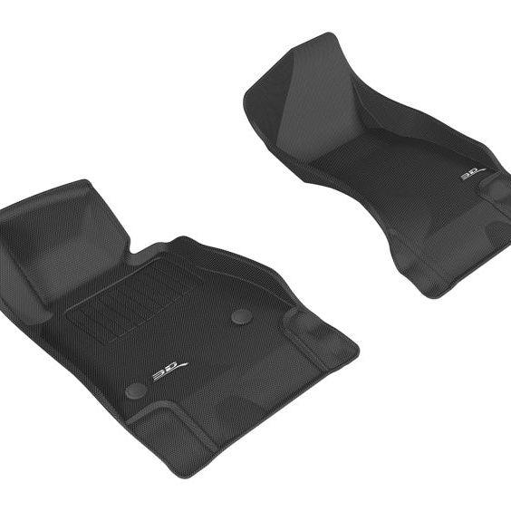 3D MAXpider 2016-2020 Chevrolet Camaro Kagu 1st Row Floormat - Black-tuningsupply.com