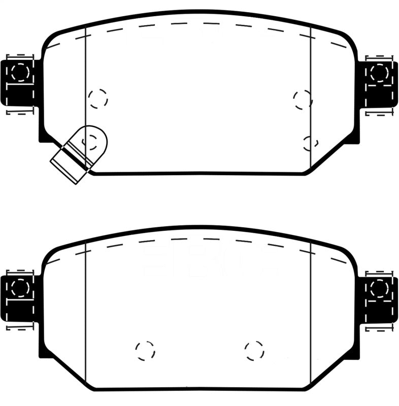 EBC 2017+ Mazda 3 2.0L Redstuff Rear Brake Pads-tuningsupply.com