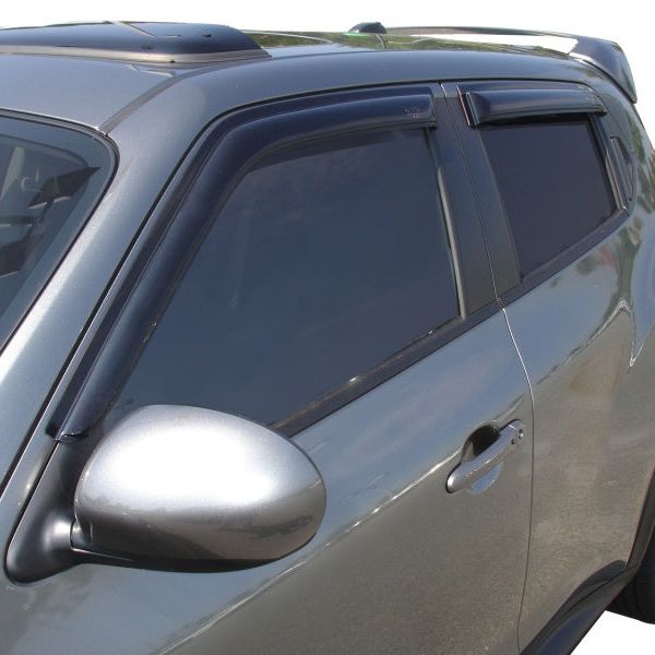 AVS 10-18 Nissan Juke Ventvisor Outside Mount Window Deflectors 4pc - Smoke-tuningsupply.com