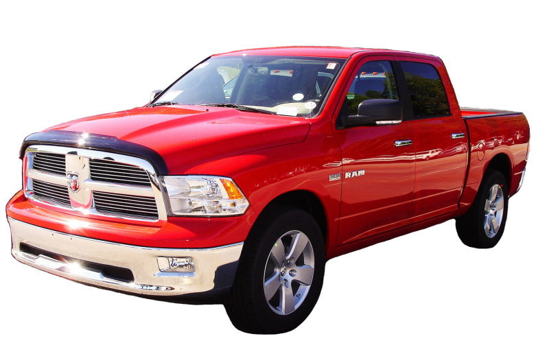 AVS 09-18 Dodge RAM 1500 (Excl. Rebel Models) High Profile Bugflector II Hood Shield - Smoke-tuningsupply.com