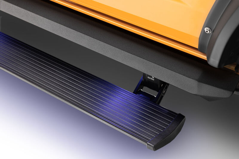 

AMP Research  - AMP77140-01A - AMP Research 21-23 Ford Bronco 4 Door (Excl. Raptor) XL PowerStep - Black - Shipped in Europe - Tuningsupply.com
