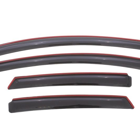 AVS 12-18 Ford Focus Ventvisor In-Channel Front & Rear Window Deflectors 4pc - Smoke-tuningsupply.com