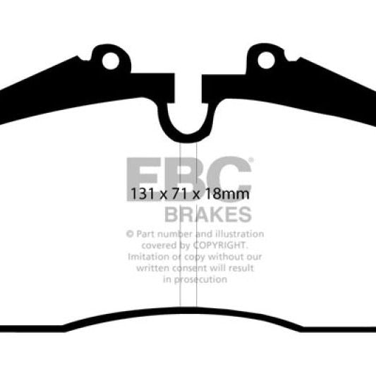 EBC 96-98 Porsche 911 (993) 3.6 Carrera 4S Redstuff Rear Brake Pads-tuningsupply.com